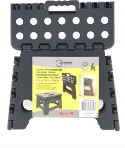 Opvouwbare Kruk - Keukentrap - Zwart -Kruideniers Winkel 1010x1200 1