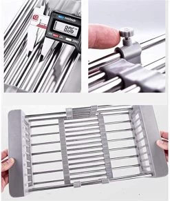 IBright Verstelbare Keukenrek - Gootsteen Mand - Afdruiprek – Vergiet – Verstelbaar In Lengte - Uitschuifbaar - RVS Grijs 20 IBright Verstelbare Keukenrek - Gootsteen Mand - Afdruiprek – Vergiet – Verstelbaar In Lengte - Uitschuifbaar - RVS Grijs -Kruideniers Winkel 1017x1200 3