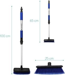 Navaris Telescopische Autowasborstel - Watergevoerde Wasborstel Voor Auto's En Ramen Met Uitschuifbare Lange Handgreep En Zachte Haren - Blauw -Kruideniers Winkel 1037x1200 3