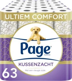 Page Toiletpapier - 63 Rollen - Kussenzacht Wc Papier (3-laags) - Met Extra Zijde - Voordeelverpakking -Kruideniers Winkel 1066x1200 2