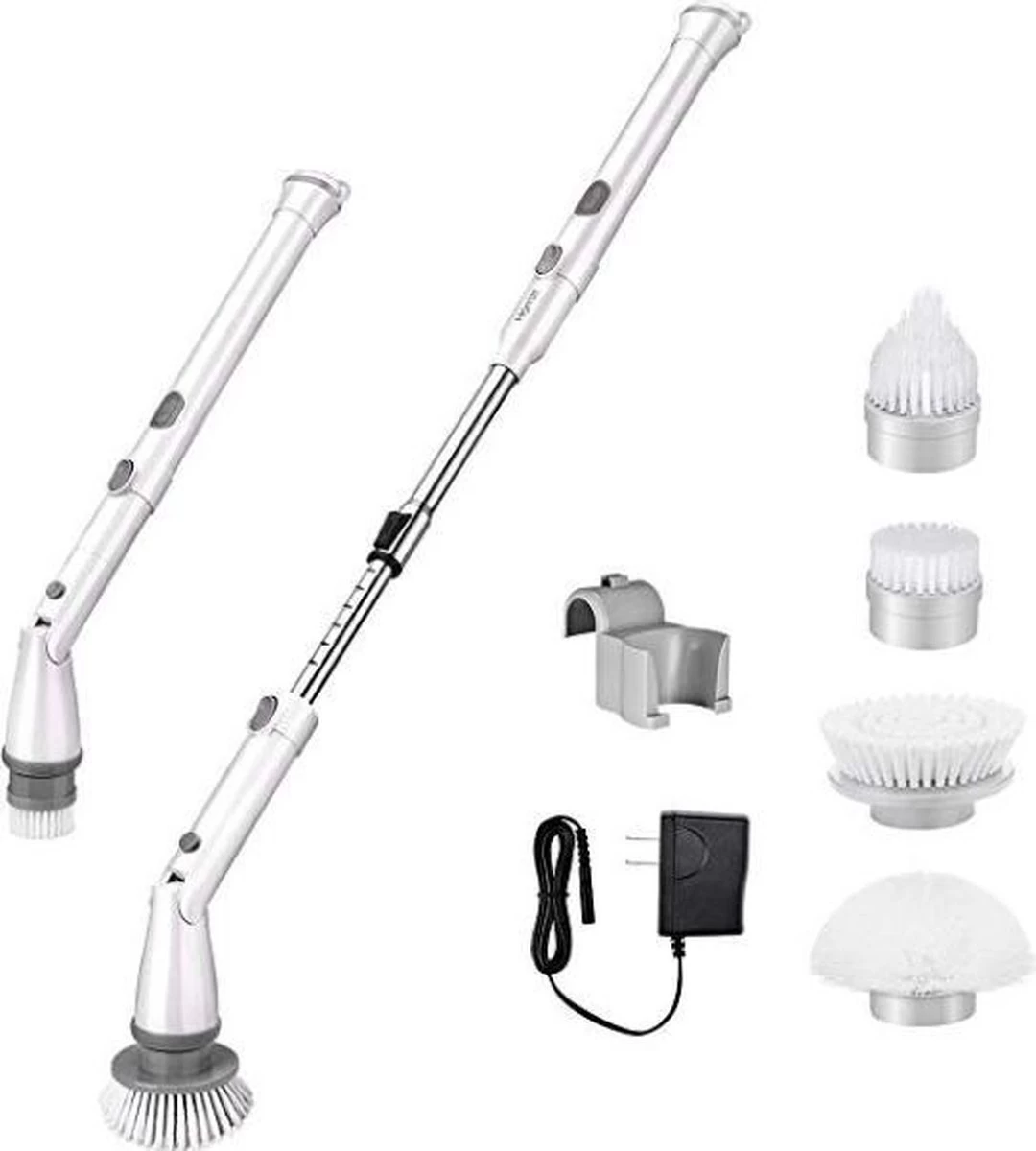 Elektrische Scrubber - Veelzijdige Schrobborstel - Elektrische Schoonmaakborstel - Binnen En Buiten Schoonmaken 4 Elektrische Scrubber - Veelzijdige Schrobborstel - Elektrische Schoonmaakborstel - Binnen En Buiten Schoonmaken - Afbeelding 2