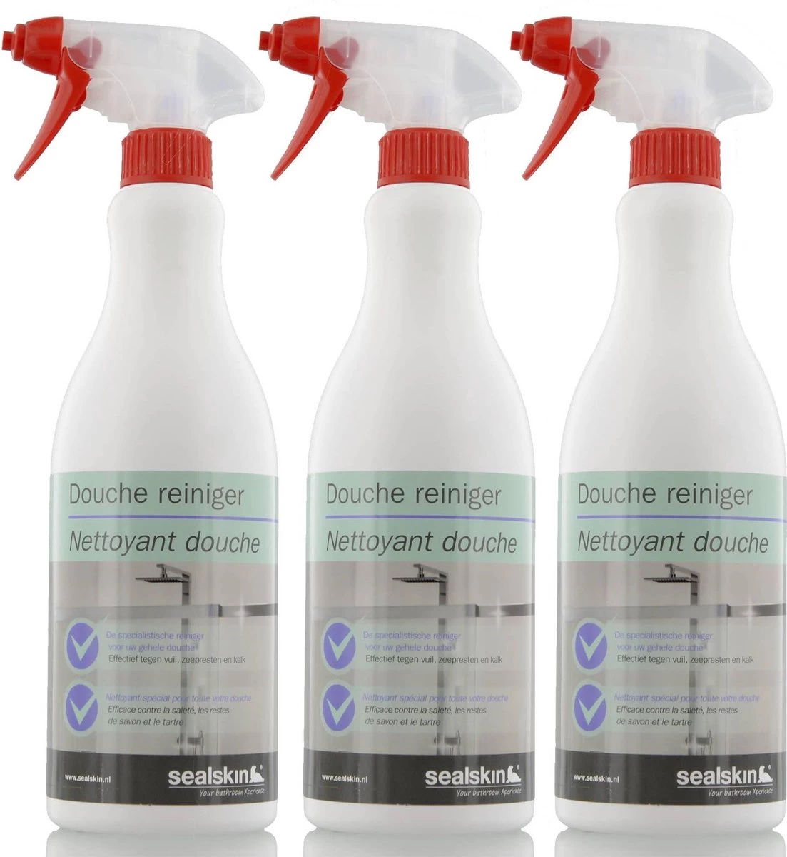 Sealskin Douchereiniger Voordeelverpakking 3 Stuks 3 Sealskin Douchereiniger Voordeelverpakking 3 Stuks