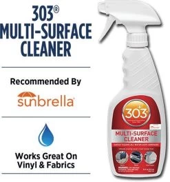 303® Multi-Surface Cleaner - 946 Ml | Veilig Voor Alle Soorten Bekleding En Vinyl. Vlekken Verdwijnen Binnen Enkele Minuten En Verkleurde Oppervlakken Komen Weer Tot Leven. -Kruideniers Winkel 1121x1200 1