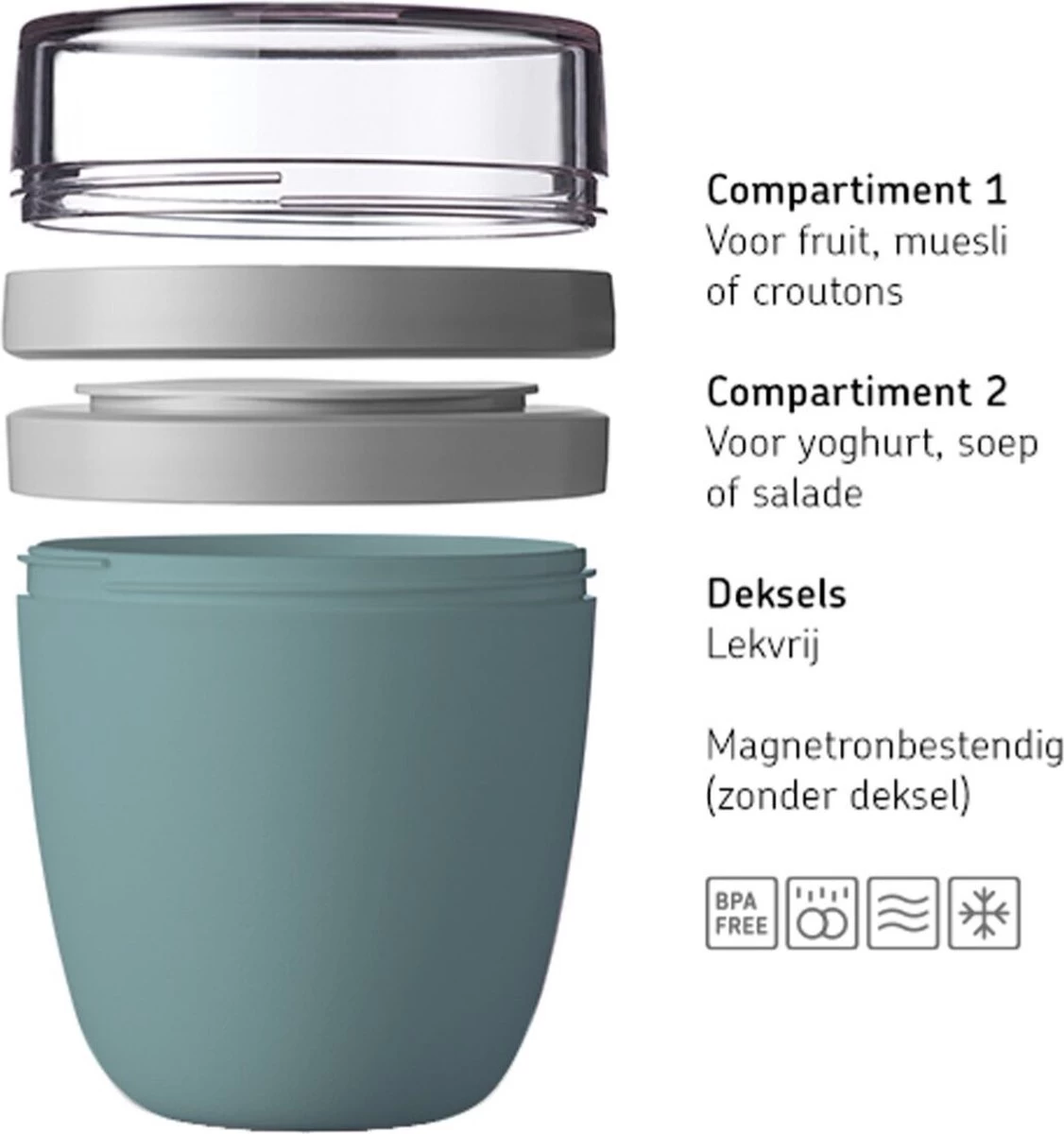 Mepal – Limited Edition Lunchpot Ellipse – Praktische Muesli Beker To Go – Lemon Vibe – Geschikt Voor Vriezer, Magnetron En Vaatwasser- Onbeperkt Genieten 7 Mepal – Limited Edition Lunchpot Ellipse – Praktische Muesli Beker To Go – Lemon Vibe – Geschikt Voor Vriezer, Magnetron En Vaatwasser- Onbeperkt Genieten - Afbeelding 5