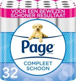 Page Toiletpapier - 32 Rollen - Compleet Schoon Wc Papier - Met Een Vleugje Katoen