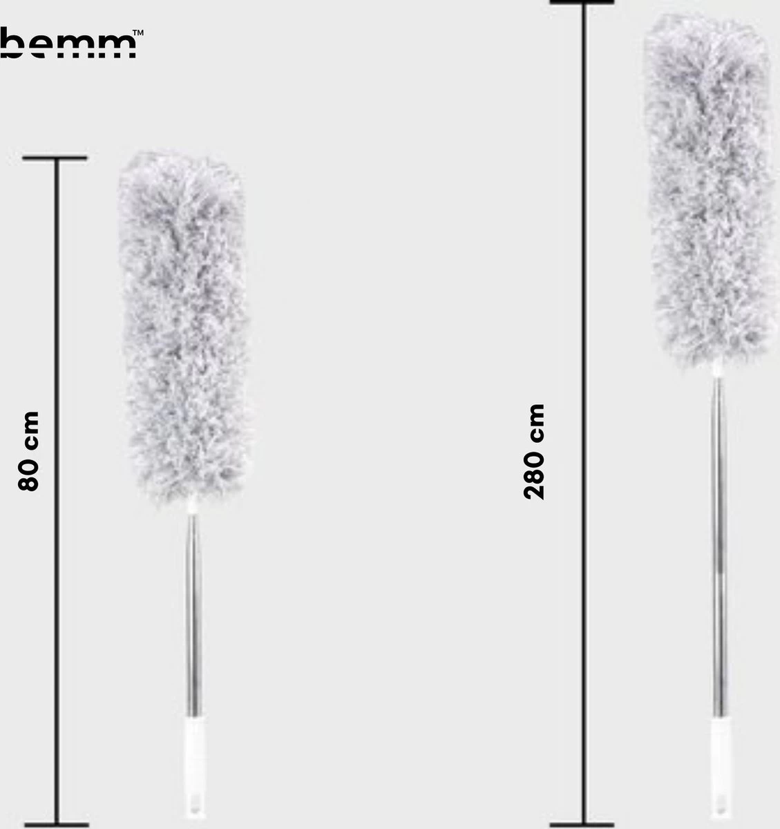Plumeau - 280 Cm - Uitschuifbaar - Ragebol - Wasbaar - 360° - Flexibel 11 Plumeau - 280 Cm - Uitschuifbaar - Ragebol - Wasbaar - 360° - Flexibel - Afbeelding 9