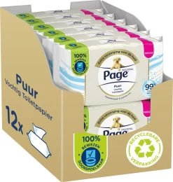 Page Puur Vochtig Toiletpapier - Extra Duurzaam Vochtig Wc Papier - 12 X 38 Stuks - Voordeelverpakking -Kruideniers Winkel 1140x1200 7