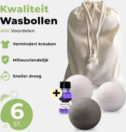 Drogerballen Met Wasparfum - Droogballen - Set Van 6 XL Ballen - Wasdroger Ballen Wol - 100% Nieuw-Zeelands Schapenwol - Wasballen 17 Drogerballen Met Wasparfum - Droogballen - Set Van 6 XL Ballen - Wasdroger Ballen Wol - 100% Nieuw-Zeelands Schapenwol - Wasballen -Kruideniers Winkel 1143x1200