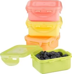 Lock&Lock (mini) Vershoudbakjes Set Met Deksel - Snackdoosjes - Snackbox - Set Van 4 Stuks - Kinderen - Lekvrij - BPA Vrij - Klein - 180 Ml - Multicolor -Kruideniers Winkel 1163x1200 6