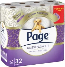 Page Toiletpapier - 32 Rollen - Kussenzacht Wc Papier (3-laags) - Voordeelverpakking -Kruideniers Winkel 1166x1200 1