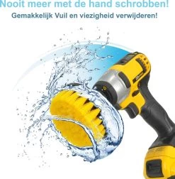 Kibani 9 Delige Borstelset Voor Boormachine - Wit, Rood, Geel - Voor Wielen, Tapijt, Bekleding, Beton En Steen | Schrobborstel – Boorborstel – Schuurborstel - Borstel Boormachine – Schoonmaakborstel – Reinigingsborstel – Tapijtreiniger - Borstelset -Kruideniers Winkel 1178x1200 5