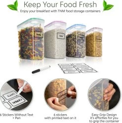 TNM Luxe Luchtdichte Voorraadbussen Set (4x2,5L) – Voorraadpotten - 4 Kleuren 17 TNM Luxe Luchtdichte Voorraadbussen Set (4x2,5L) – Voorraadpotten - 4 Kleuren -Kruideniers Winkel 1180x1200 6
