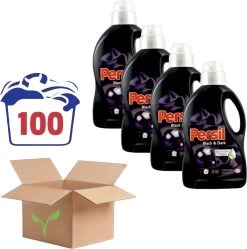 Persil® Persil Black & Dark Vloeibaar Wasmiddel - 4 X 1.5 L (100 Wasbeurten) - Voordeelverpakking