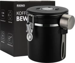 Koffie Bewaarbus Luchtdicht Met CO2 Uitlaat - Koffieblik Bewaarblik Voor 500 Gr Koffiebonen - Zwart - 1.2L -Kruideniers Winkel 1200x1000 6