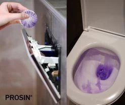 PROSIN® Toiletblokjes Inbouwreservoir - WC Discs - Lavendel - WC Blokjes - Toiletblokjes - Toiletblokken - Toiletblokjes Geberit - Stortbakblokjes Toilet - WC Blokjes Voordeelverpakking - WC Blokjes Inbouwreservoir - Toiletblok - Paars Water -Kruideniers Winkel 1200x1006 1