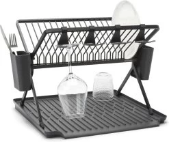 Brabantia SinkSide Afdruiprek - Inklapbaar - Dark Grey -Kruideniers Winkel 1200x1010