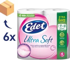 Edet Ultra Soft Xtra Long 4-laags Toiletpapier - 24 = 48 Rollen -Kruideniers Winkel 1200x1029 1