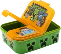 Mickey Mouse Minecraft Broodtrommel 3 Vakjes - 18x13 Cm - Brooddoos - Lunchbox -Kruideniers Winkel 1200x1058 2
