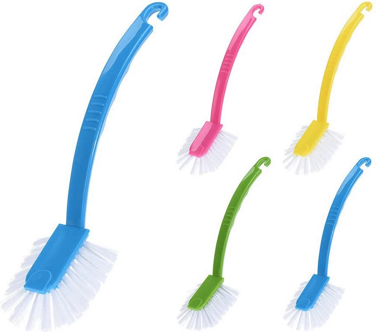 Excellent Houseware Afwasborstel Met Ophanghaakje In Verschillende Kleuren 27 Cm 4 Excellent Houseware Afwasborstel Met Ophanghaakje In Verschillende Kleuren 27 Cm - Afbeelding 2