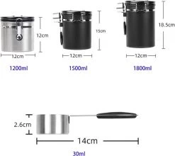 Koffiebonen Opbergbus- Koffiebonen Bewaren - Nieuw Voedsel Bewaren - Kitchen Merchandise - Vooraadbus - Bewaardozen - Kitchen Merchandise - 1.8L Vooraadpot - Voorraadpotten - Gebroken Wit Kleur - Opslagtank Voor Gedroogd Fruit- Opslag Van Koffiebonen 15 Koffiebonen Opbergbus- Koffiebonen Bewaren - Nieuw Voedsel Bewaren - Kitchen Merchandise - Vooraadbus - Bewaardozen - Kitchen Merchandise - 1.8L Vooraadpot - Voorraadpotten - Gebroken Wit Kleur - Opslagtank Voor Gedroogd Fruit- Opslag Van Koffiebonen -Kruideniers Winkel 1200x1071