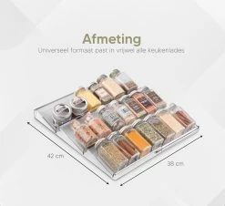 Johannes & Co - 2 Set Kruidenrek Voor Lade - Keuken Organizer - Kruiden Organizer -Kruideniers Winkel 1200x1097 4