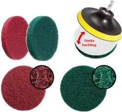 Borstelset Boormachine 25 Delig Per 2 - Schuursponsjes- Schrobborstel - Boorborstel - Schuurborstel - Borstel Boormachine - Schoonmaakborstel - Reinigingsborstel - Tapijtreiniger - Borstelset -Kruideniers Winkel 1200x1098 2