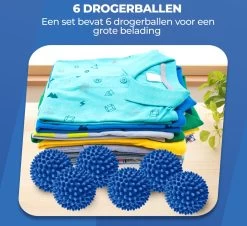 Roegaarden Drogerballen - Wasbollen - 6 Stuks - Siliconen - Sneller Droog - Anti-kreuk 17 Roegaarden Drogerballen - Wasbollen - 6 Stuks - Siliconen - Sneller Droog - Anti-kreuk -Kruideniers Winkel 1200x1100