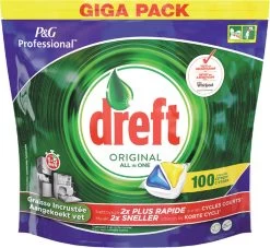 Dreft - Original - All In One - Vaatwastabletten - Citroen - 100 Stuks -Kruideniers Winkel 1200x1101