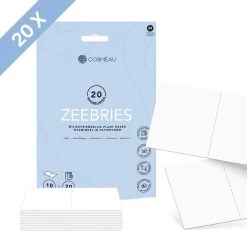 Cosmeau Wasstrips 20 Wasbeurten Zeebries Wasmiddel Wasvellen Wasdoekjes Detergent Sheets Eco Laundry Strips Proefpakket - Plasticvrij Biologisch