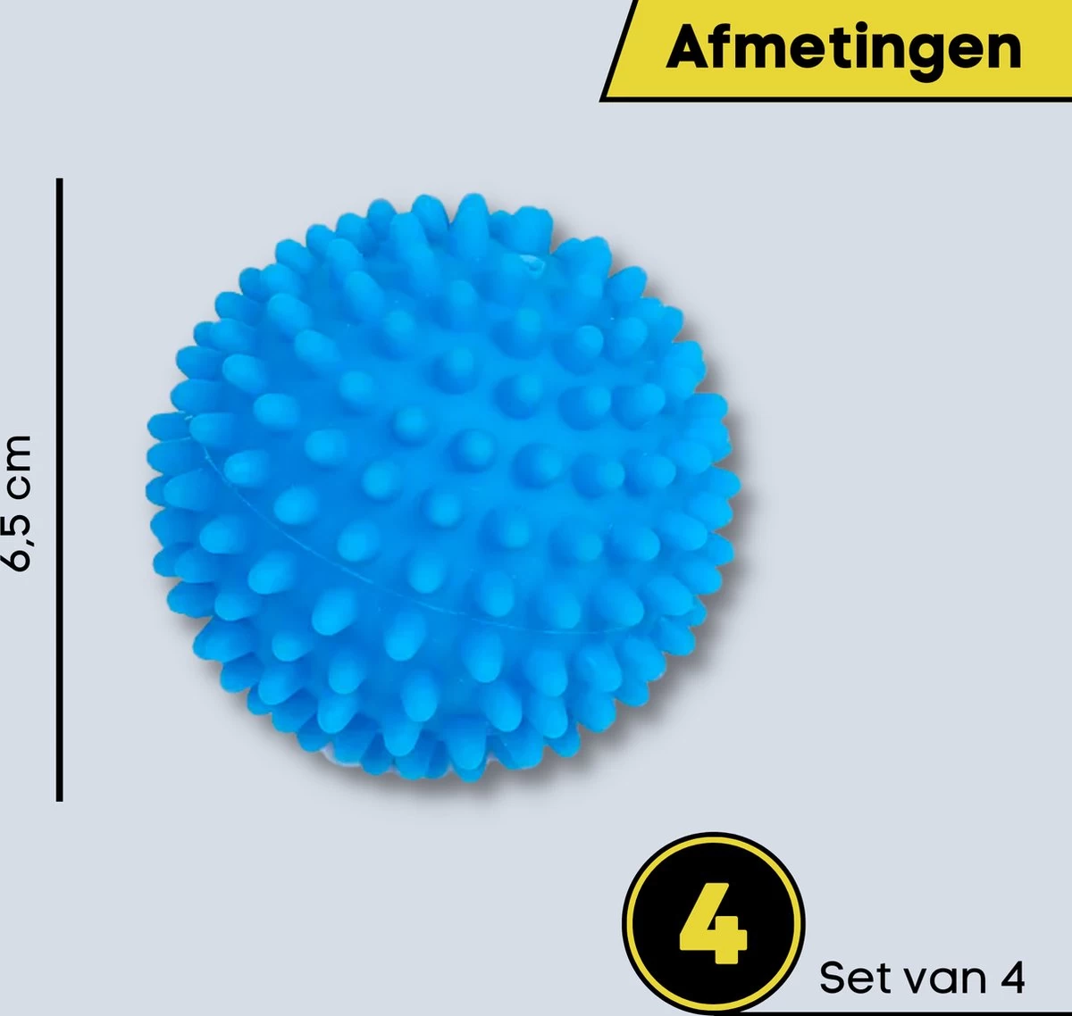Merkloos 4x Wasdrogerballen - Drogerballen - Wasdroger Droogballen – Wasbol – Was Bal - Wasballen – Wasdroger - Ballen 6 Merkloos 4x Wasdrogerballen - Drogerballen - Wasdroger Droogballen – Wasbol – Was Bal - Wasballen – Wasdroger - Ballen - Afbeelding 4