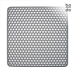 BODO Gootsteenmat Siliconen Donker Grijs - 30.5 X 30.5 Cm - Keuken Accessoires - Gootsteen Beschermer - Onderzetters Siliconen - Anti Kras - Gootsteen Accessoires