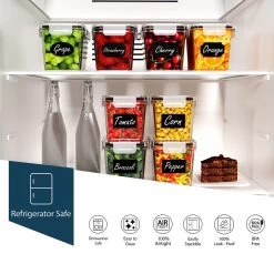 Empyrea Set Van 24 Luchtdichte Vershouddozen, Voorraad Bussen Opslag En Organisatie, Keuken En Voedselcontainer, Voorraadpotten Van Kunststof, BPA-vrij, 72 Etiketten, 3 Markers En 8 Lepels Meegeleverd | Keuken Organizer Voorraadcontainers 12 Empyrea Set Van 24 Luchtdichte Vershouddozen, Voorraad Bussen Opslag En Organisatie, Keuken En Voedselcontainer, Voorraadpotten Van Kunststof, BPA-vrij, 72 Etiketten, 3 Markers En 8 Lepels Meegeleverd | Keuken Organizer Voorraadcontainers -Kruideniers Winkel 1200x1154 9