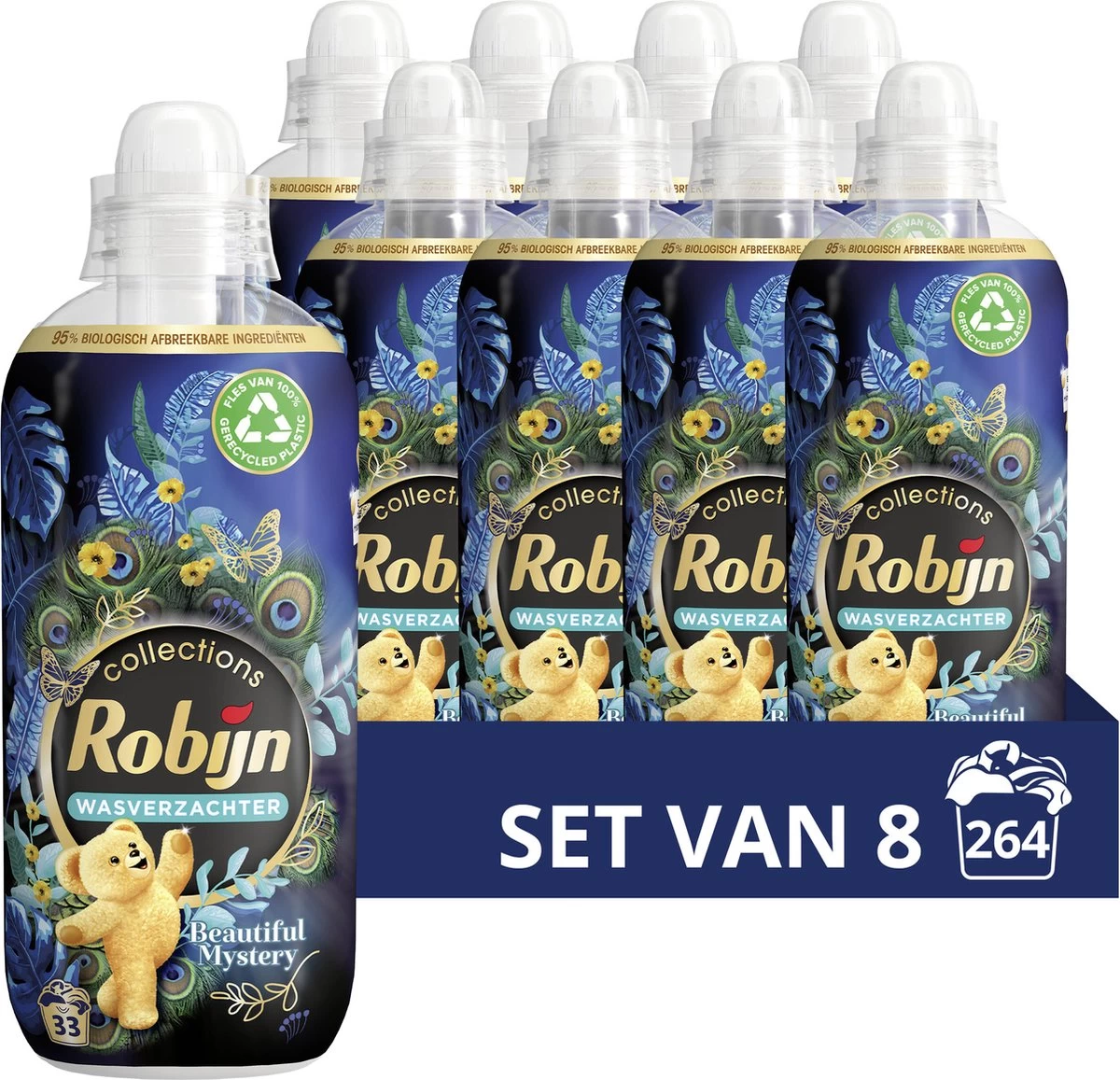 Robijn Collections Beautiful Mystery Wasverzachter - 8 X 33 Wasbeurten - Voordeelverpakking 3 Robijn Collections Beautiful Mystery Wasverzachter - 8 X 33 Wasbeurten - Voordeelverpakking