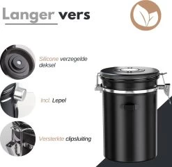 VAIVE Koffieblik - Koffiebus - Koffieblikbewaarblik - Bewaarbus Koffie - Voorraadpotten - Voorraadbussen - Voorraadbus -1.8L 12 VAIVE Koffieblik - Koffiebus - Koffieblikbewaarblik - Bewaarbus Koffie - Voorraadpotten - Voorraadbussen - Voorraadbus -1.8L -Kruideniers Winkel 1200x1172 5