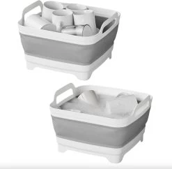 Opvouwbare Wasbak 18L - Met Stop - Afwasbak - Afwasteil - 30x30x20 Cm -Kruideniers Winkel 1200x1175 5