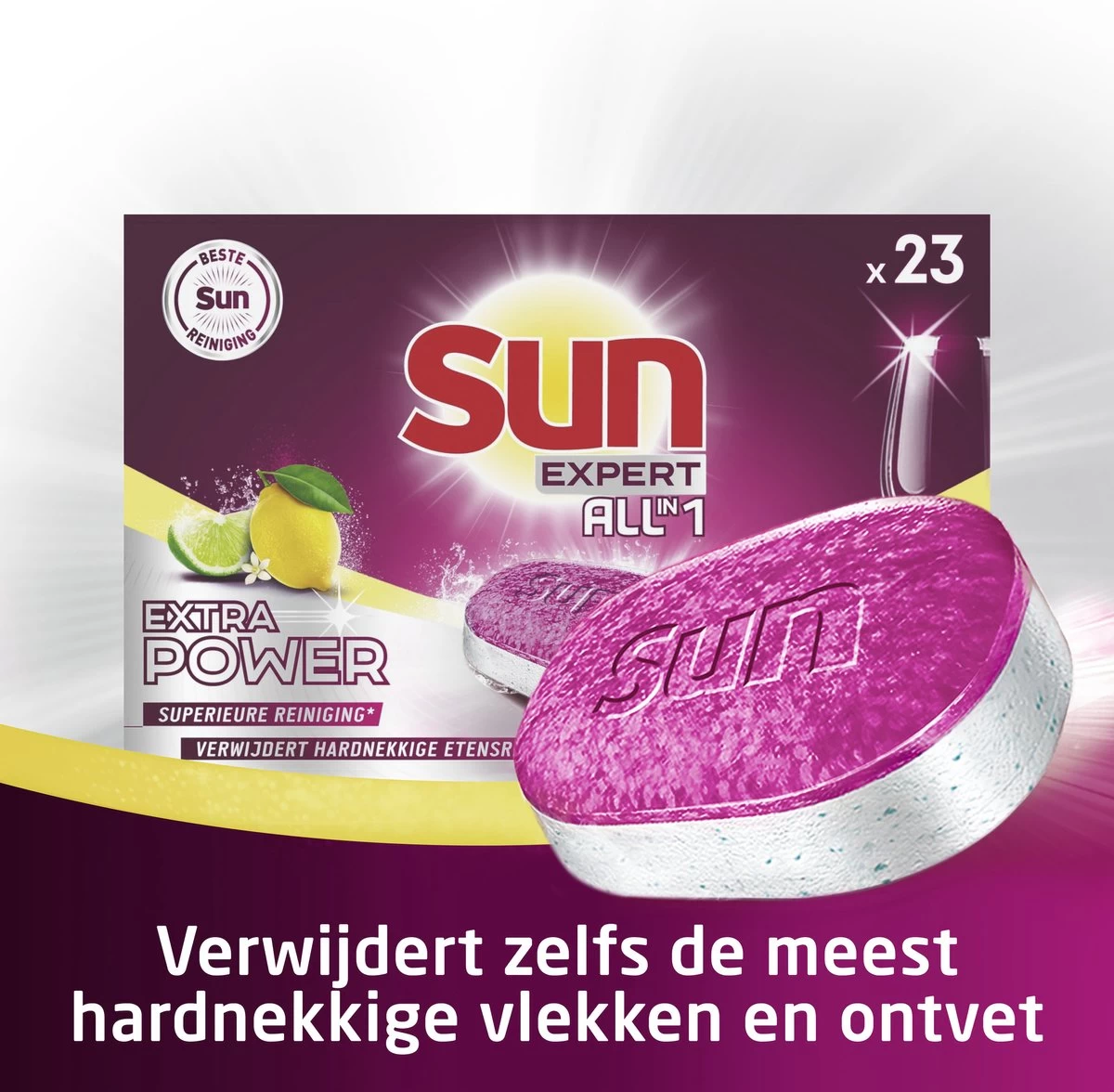 SUN® Sun All-In-1 Extra Power Lemon Vaatwastabletten - 6 X 23 Tabletten - Voordeelverpakking 9 SUN® Sun All-In-1 Extra Power Lemon Vaatwastabletten - 6 X 23 Tabletten - Voordeelverpakking - Afbeelding 7