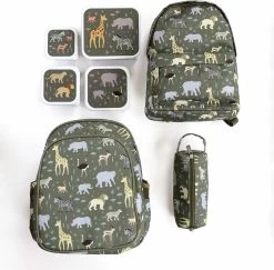 A Little Lovely Company - Brooddoos - Broodtrommel -Lunch & Snack Box Set Van 4 - Savanne -Kruideniers Winkel 1200x1182 6