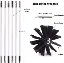 NIRAX Professionele Schoorsteenveegset Verstelbaar Tot 9 Meter – Schoorsteenveger - Veegkit – Schoorsteen Borstel - Schoorsteenreiniger - Borstel Set - Kachel - Onderhoud 9 NIRAX Professionele Schoorsteenveegset Verstelbaar Tot 9 Meter – Schoorsteenveger - Veegkit – Schoorsteen Borstel - Schoorsteenreiniger - Borstel Set - Kachel - Onderhoud -Kruideniers Winkel 1200x1183 1