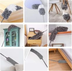 ForDig 7-Delige Plumeau Set - Duster Met Telescoopsteel Uitschuifbaar Tot 250 Cm - Inclusief Ragebol / Voegenborstel / Microvezel Doek / Chenille Borstel - Wasbaar - 360 Graden Draaibaar -Kruideniers Winkel 1200x1184 8