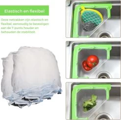 Merkloos Gootsteen Organizer - Gootsteen Afval Netje - Gootsteenontstopper - Spoelbak - Incl. 50 Netjes 15 Merkloos Gootsteen Organizer - Gootsteen Afval Netje - Gootsteenontstopper - Spoelbak - Incl. 50 Netjes -Kruideniers Winkel 1200x1191 4