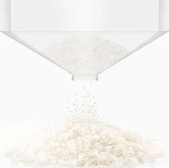 Merkloos TDR-Japans Rijst/Granen Container/Dispenser/ Opbergdoos - 6KG Inhoud - Wit -Kruideniers Winkel 1200x1192 7