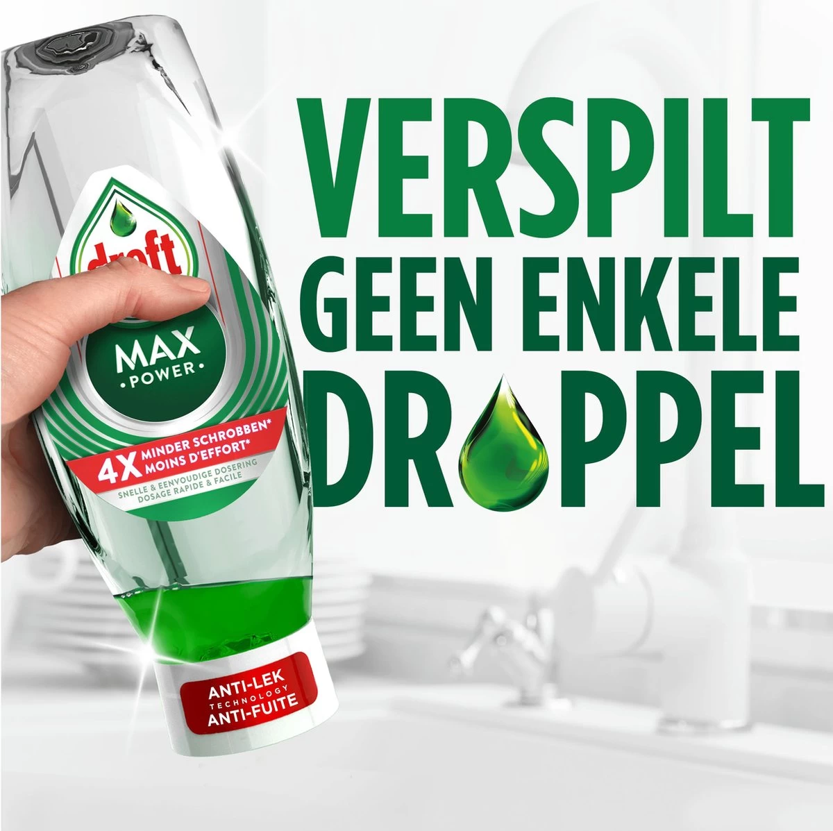 Dreft MaxPower - Vloeibaar Afwasmiddel - Voordeelverpakking 8 X 450 Ml 13 Dreft MaxPower - Vloeibaar Afwasmiddel - Voordeelverpakking 8 X 450 Ml - Afbeelding 11