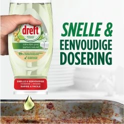 Dreft Natuurlijke Geur - Afwasmiddel - Bergamot & Gember - Ondersteboven Fles - Voordeelverpakking 8 X 370 Ml -Kruideniers Winkel 1200x1198 35