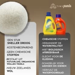 Merkloos Droger Ballen XL 6 Stuks Inclusief Lavendelolie – Zero Waste Dryer Balls - Duurzaam – Wasverzachter – Herbruikbare Drogerballen – Droogt De Was Sneller – Tiny Panda -Kruideniers Winkel 1200x1199 2