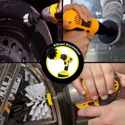 Kibani 3 Delige Borstelset Voor Boormachine - Wit - Voor Wielen, Tapijt En Bekleding - Schrobborstel – Boorborstel – Schuurborstel - Borstel Boormachine – Schoonmaakborstel – Reinigingsborstel – Tapijtreiniger - Borstelset -Kruideniers Winkel 1200x1200 1011