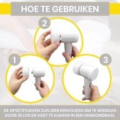 Lenga Elektrische Schoonmaakborstel - 5 In 1 Borstel - Oplaadbaar - Wasborstel - Schoonmaakmiddelen - Schrobborstels 14 Lenga Elektrische Schoonmaakborstel - 5 In 1 Borstel - Oplaadbaar - Wasborstel - Schoonmaakmiddelen - Schrobborstels -Kruideniers Winkel 1200x1200 1040