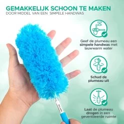 WITTS Telescopische Plumeau Met Telescoopsteel - 60 Tot 140 Cm - Uitschuifbaar - Blauw -Kruideniers Winkel 1200x1200 1162