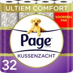 Page Toiletpapier - 32 Rollen - Kussenzacht Wc Papier (3-laags) - Voordeelverpakking -Kruideniers Winkel 1200x1200 1286
