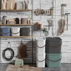 Rotho - Opbergcontainer / Voorraadbus Met Deksel 6L - Gerecycleerd Plastic BPA Vrij - Cappuccino -Kruideniers Winkel 1200x1200 1848