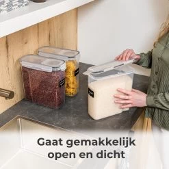 Stosh Voorraadpotten - Voorraadbussen - Vershouddoos - 4 Stuks - 4.0L - BPA Vrij - Kunststof 13 Stosh Voorraadpotten - Voorraadbussen - Vershouddoos - 4 Stuks - 4.0L - BPA Vrij - Kunststof -Kruideniers Winkel 1200x1200 1852